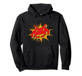 Space Alien Invaders Vintage Retro Gaming Pullover Hoodie