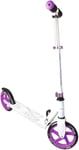 muuwmi Trottinette en Aluminium - 200 mm - Certifié ABEC 5 - GS - Hauteur réglable - Blanc/Violet