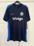 Chelsea Nike Trivago Blue Training Top UK Large Slim fit BNWT