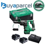 HiKOKI DH1826 Brushless 18v SDS+ 3.2J Rotary Hammer Drill X2 5AH + Case + Chuck