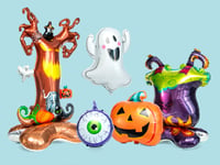 Folieballonger Halloween 5-pakning