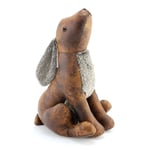 Moon Gazing Hare Doorstop by Leonardo BNIB Faux Leather Hare Rabbit Door Stay