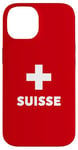 iPhone 14 Switzerland Flag Suisse Swiss Schweiz White Red Case