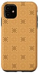 Coque pour iPhone 11 Tan Beige Brown Circle Polka Dot Wheel Sandy Earthy Pattern