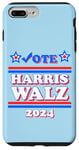 Coque pour iPhone 7 Plus/8 Plus Harris Tim Walz Président des élections 2024 Démocrates patriotiques