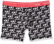 Calvin Klein Boxer Briefs Men's Underwear, Painted Logo_Black, XL