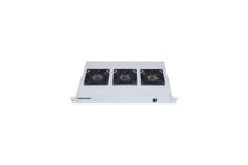 Intellinet 3-Fan Ventilation Unit for 19" Racks, 1U, Grey - bakke til blæser i rack - 1U