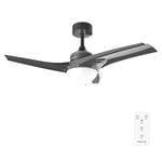 Cecotec Ventilateur de Plafond EnergySilence Aero 470. 55 W, Diamètre de 106 cm, 3 Pales, 3 Vitesses, Fonction Hiver (Diamètre 106 cm, Gris)