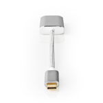 USB-C Adapter, USB-C till HDMI, 4K@60Hz, PD, 0.2m - Vit