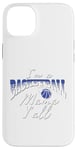 Coque pour iPhone 14 Plus Southern Moms Cadeau de basket-ball fantaisie pour femme Bleu et blanc