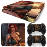 Kit De Autocollants Skin Decal Pour Console De Jeu Mince Ps4 Uncharted 4,T1tn-Ps4slim-6951