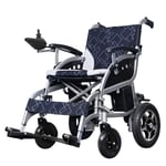 FTFTO Home Accessories Elderly Disabled Electric Powered Wheelchair Folding Lightweight 27Kg Motorized Wheelchairs Mobility Scooter Convenient for Home and Outdoor Use Seat Width 46Cm