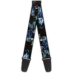 Buckle-Down GS-WDY040 Guitar Strap Nightmare Before Christmas Jack Oogie Boogie Santa Scene 2 Inches Wide, Multicolor, 34-60"