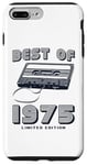 Coque pour iPhone 7 Plus/8 Plus Retro Best of 1975 Mixtape Vintage 50th Birthday Design