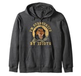 Disney The Lion King Scar Surrounded By Idiots Block Text Zip Hoodie