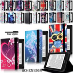 Leather Stand Cover Case For Amazon Kindle 4/5/7/8/9 Paperwhite 1/2/3/4 + Stylus