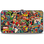 Buckle-Down Marvel Retro Comic Books Stacked Hinged Wallet