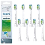 8 x Philips Sonicare Original W2 Optimal White Toothbrush Heads White