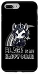 iPhone 7 Plus/8 Plus Black Is My Happy Color Goth Girl Emo Gothic Unicorn Case