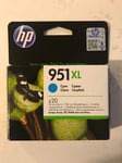 Genuine Original HP 951XL Cyan CN046AE Printer Ink Cartridge 2014 - No Box