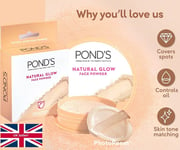 UK Ponds Natural tone Glow Face Powder talc Cover Dark spots Brightenin skin 30g