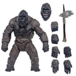 2021 King Kong Vs Godzilla Gorilla Monster Modell Pvc  Djurfigurer Leksak Födelsedag