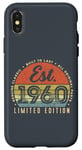 iPhone X/XS Est 1960 Vintage Edition Classic Born in 1960 Retro Birthday Case