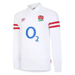 Umbro Mens England Home Classic Licensed Long Sleeve Shirt White 3XL