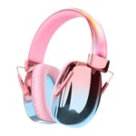 JYPS Kids Ear Defenders Children,Noise Cancelling Headphones Autism, 25dB SNR Ear Defenders Adults,Ear Protector Hearing Protection Earmuffs for Boys, Girls,Toddler Age 3-16,Concerts,Fireworks (Pink)