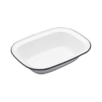 Living Nostalgia Enamel 22cm Oblong Pie Dish