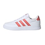 adidas Men's Breaknet 2.0 Shoes Sneaker, Cloud White/Scarlet/Better Scarlet, 9 UK