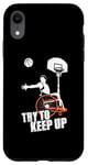 Coque pour iPhone XR Un joueur de basket-ball en fauteuil roulant essaie de suivre