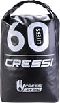 Cressi Sub S.p.A. Dry Back Pack Premium Sac à Dos 100% Étanche Imperméable - Flottant Haute Qualité Noir 60 L