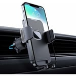 Support Téléphone Voiture [Clip de Qualité Militaire] Porte Téléphone Rotatif à 360 Degrés pour Grille D'aération de Voiture gps pour Smartphone