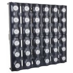 Briteq BT-GLOWPANEL LED panel, sort 36x 3W white CREE LEDs + RGB glow effect