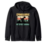 Spinosaurus My Spirit Animal Funny Dinosaur Lovers Zip Hoodie