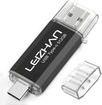 Clé USB Type C 512Go USB 3.0 OTG Flash Drive USB pour Huawei Samsung Smartphone Android de Type C-Noir