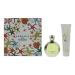 Versace Womens Eros Pour Femme Eau de Toilette 100ml + Body Lotion 150ml Gift Set - One Size