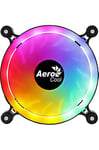 Aerocool SPECTRO12, Ventilateur PC 120mm RGB, Silencieux, Anti-vibration, Molex, 120x120x25 mm