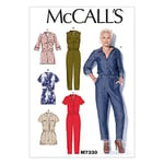 McCall's Patterns 7330 Y Barboteuse et Combinaison pour Femme, Tailles XSM-Med, Multicolore, Y (XS à M)