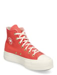 Chuck Taylor All Star Lift Höga Sneakers Coral Converse