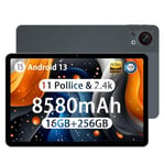 DOOGEE T30S Tablette 11 Pouces Écran 2.4K，16GB+256GB/1TO Tablette Tactile Android 13, 8580mAh Tablette Gaming 4G LTE Double SIM, 13MP Tablett PC 5G WiFi/Widevine L1/TUV/Hi-Res Quad Speakers-Gris