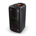 Nedis Bluetooth® Party Speaker | Maksimal batteritid: 5 timer | 240 W | Bære håndtak | Party lys | Equalizer | Oransje / Sort