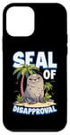 Coque pour iPhone 12 mini Sceau de puns drôle d'animal Seal Of Disapprobation