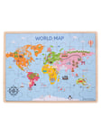 Bigjigs Wooden World Map Puzzle 35dlg. Puu