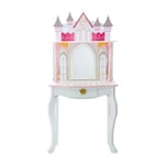 Fantasy Fields Coiffeuse Enfant Tabouret Miroir Rose avec Miroir Fille Teamson TD-12951A