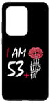 Galaxy S20 Ultra I'm 53 plus 1 middle finger Skull funny 54th birthday Women Case