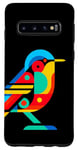 Galaxy S10 Geometric Minimalism Modern Illustration Nightingale Bird Case