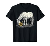 Horse Sunflower Floral Pony Flowers T-Shirt