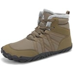 Mishansha Chaussures d'hiver Pieds Nus Homme Femme Barefoot Bottes de Neige Doublure Chaude Légère Trail Running GR.39